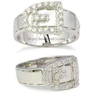   INSPIRED CZ RINGS   Sterling Silver Buckle Pave CZ Ring Jewelry