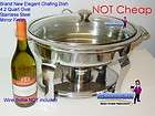 New Elegant 4.2 Quart Oval Stainless Steel Mirror Chafing Catering 