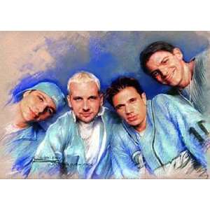  98 Degrees (Group in Blue) Music Poster Print   11 X 17 