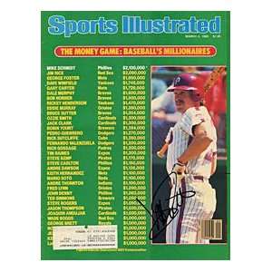 Mike Schmidt Autographed / Signed Sports Illustrated   March 4, 1985 
