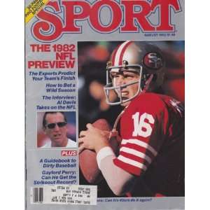   Sport Magazine) (August 1982) Al Davis) (Gaylord Perry) (NFL Preview