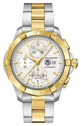 TAG Heuer Aquaracer Two Tone Automatic Chronograph Watch $3,300.00