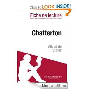 Chatterton de Alfred de Vigny (Fiche de lecture) (French Edition 