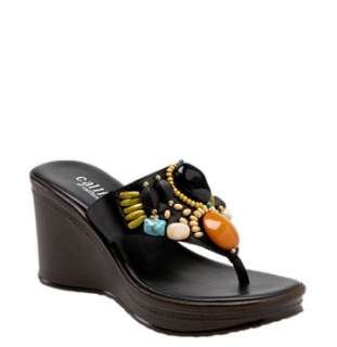 Callisto Earth Wedge Sandal  