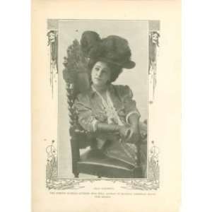  1907 Print Russian Actress Alla Nazimova 