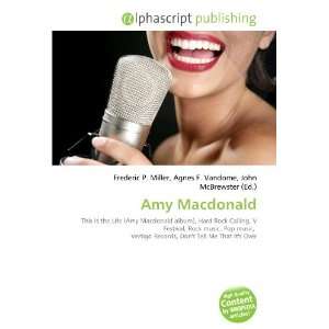  Amy Macdonald (9786132686961) Books