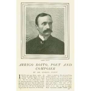  1906 Arrigo Boito Italian Composer Poet 