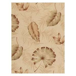 Robert Allen RA Mahe Leaf Ln   Natural Fabric