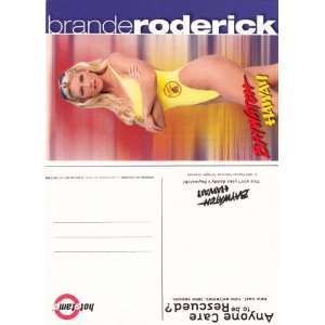 Brande Roderick Baywatch Hawaii   Promo Postcard 2000
