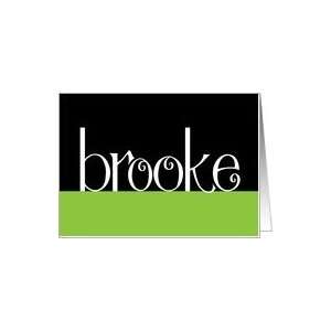 Brooke white Card