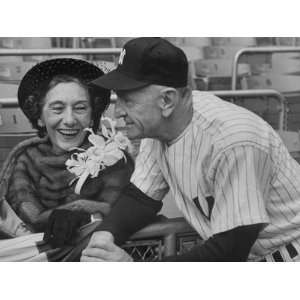  Subway Series Manager Casey Stengel with His Wife, Who Is 