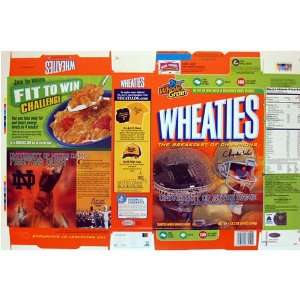 Charlie Weis 2006 Notre Dame Wheaties Box Sports 