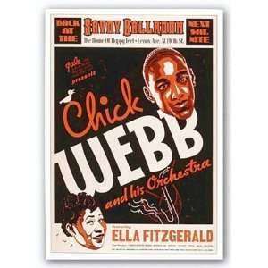  Chick Webb and Ella Fitzgerald, Savoy Ballroom 21.75x14 