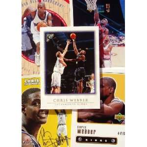  25 Different Chris Webber Cards in a Protective Starter 