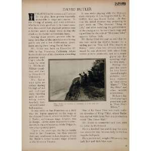  1923 David Butler Silent Film Actor Biography Print 