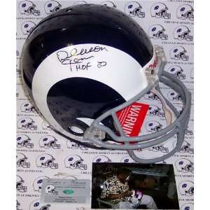 Deacon Jones Autographed/Hand Signed Los Angeles Rams Authentic Helmet