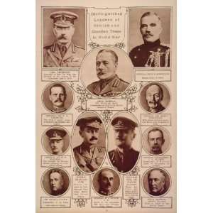  1922 WWI Britain Canada Generals Douglas Haig Kitchener 