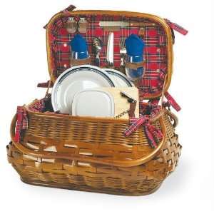 Exclusive By Picnic Time Sandringham   Red Tartan Deluxe Picnic 