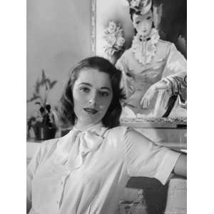  Warner Bros. Actress Eleanor Parker at Home in Front of 