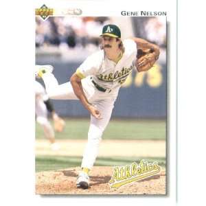  1992 Upper Deck # 508 Gene Nelson Oakland Athletics 