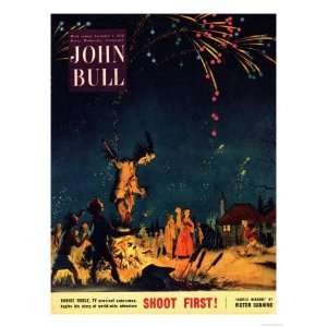  John Bull, Guy Fawkes Fireworks Magazine, UK, 1954 Premium 