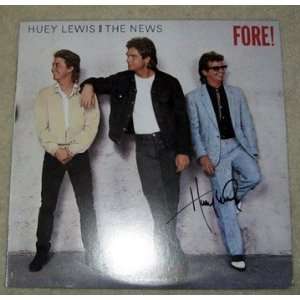 HUEY LEWIS autographed SIGNED #1 Record 