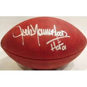  Jack Youngblood Signed Football   w/HOF01 Sports 