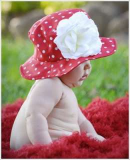  ~ Jamie Rae Red Sun Hat w/ White Dots Clothing
