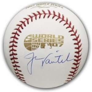 Jason Varitek Autographed Baseball   2007 World Series )   Autographed 