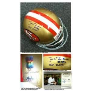 Jerry Rice Autographed Helmet   Replica Authentic   Autographed NFL 