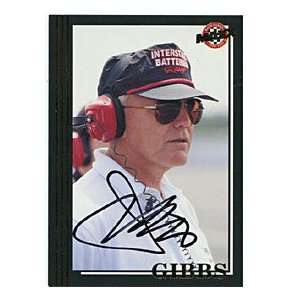 Joe Gibbs Autographed/Signed 1992 Maxx Card