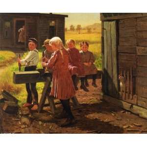   John George Brown   24 x 20 inches   The Industriou