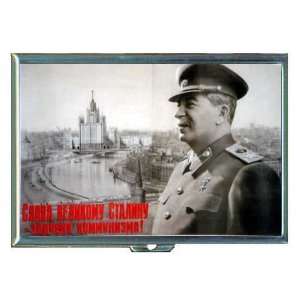 Joseph Stalin Russia Poster ID Holder, Cigarette Case or Wallet MADE 