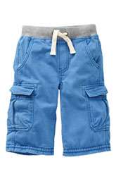 Mini Boden Rib Waist Cargo Shorts (Toddler)