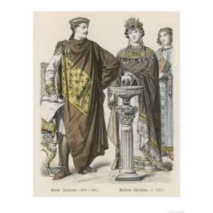  Justinian I with His Wife Theodora the Most Brilliant of 