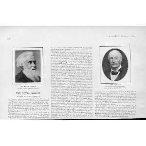   Royal Scoiety Presidents Huggins & Lord Rayleigh 1905