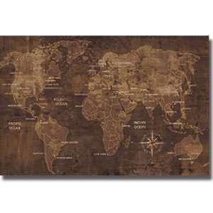  The World by Luke Wilson Premium Quality Poster Map