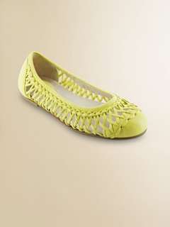 Bloch   Toddlers & Girls Woven Leather Ballet Flats