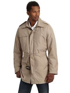 Tumi   Poly Fall Belted Trenchcoat/Sand