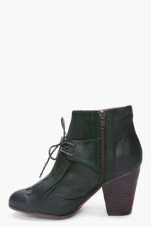 Jeffrey Campbell Green Raw Suede Booties for women  