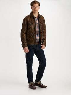 Polo Ralph Lauren   Sutter Newsboy Leather Jacket    