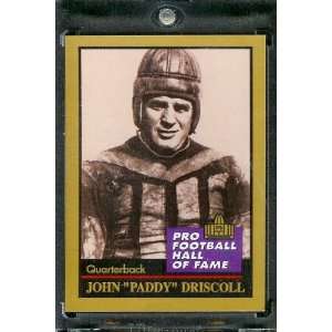  1991 ENOR Paddy Driscoll Football Hall of Fame Card #36 