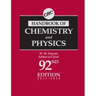   of Chemistry and Physics, 92nd Edition Hardcover by William M. Haynes