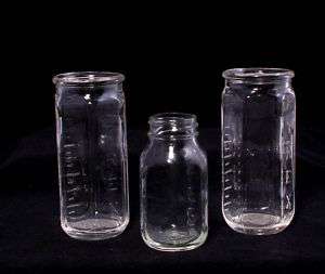Vintage Baby Bottles 2 Pyrex Wide Mouth/ Evenflo USA  