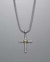 J2613 David Yurman Petite Cross Necklace