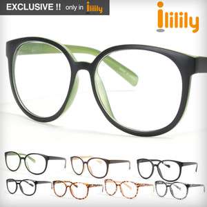   eyeglass FREE Hardcase Designer Black Rim Clear Lens glasses frames
