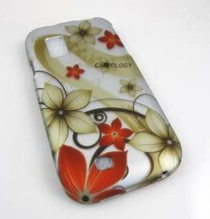 RED FALL FLOWERS CASE COVER SAMSUNG FASCINATE MESMERIZE  