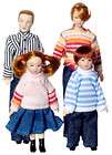 New Dolls House Miniature Modern Family 4 People 62  