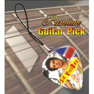  Sid Vicious Premium Guitar Pick Phone Charm Musical 