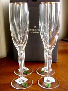 Waterford Crystal CARLETON GOLD Champagne Flute (s) New  
